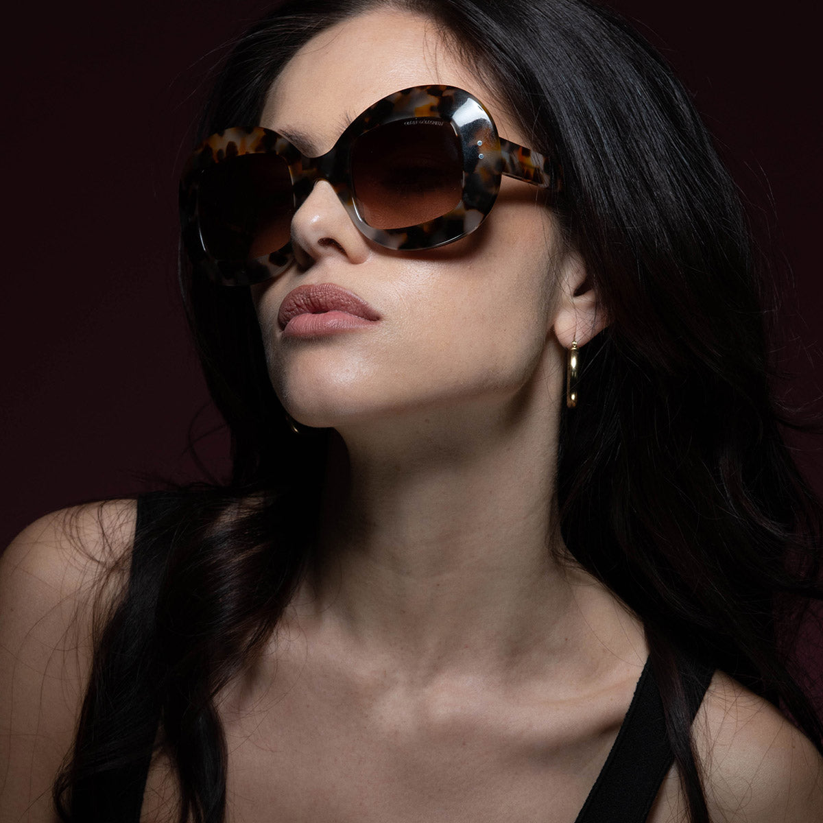 Uuksuu Large Oversized Sunglasses in Jungle