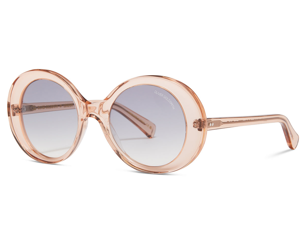 The 1960S 001 Sunglasses with Pink Champagne acetate frame