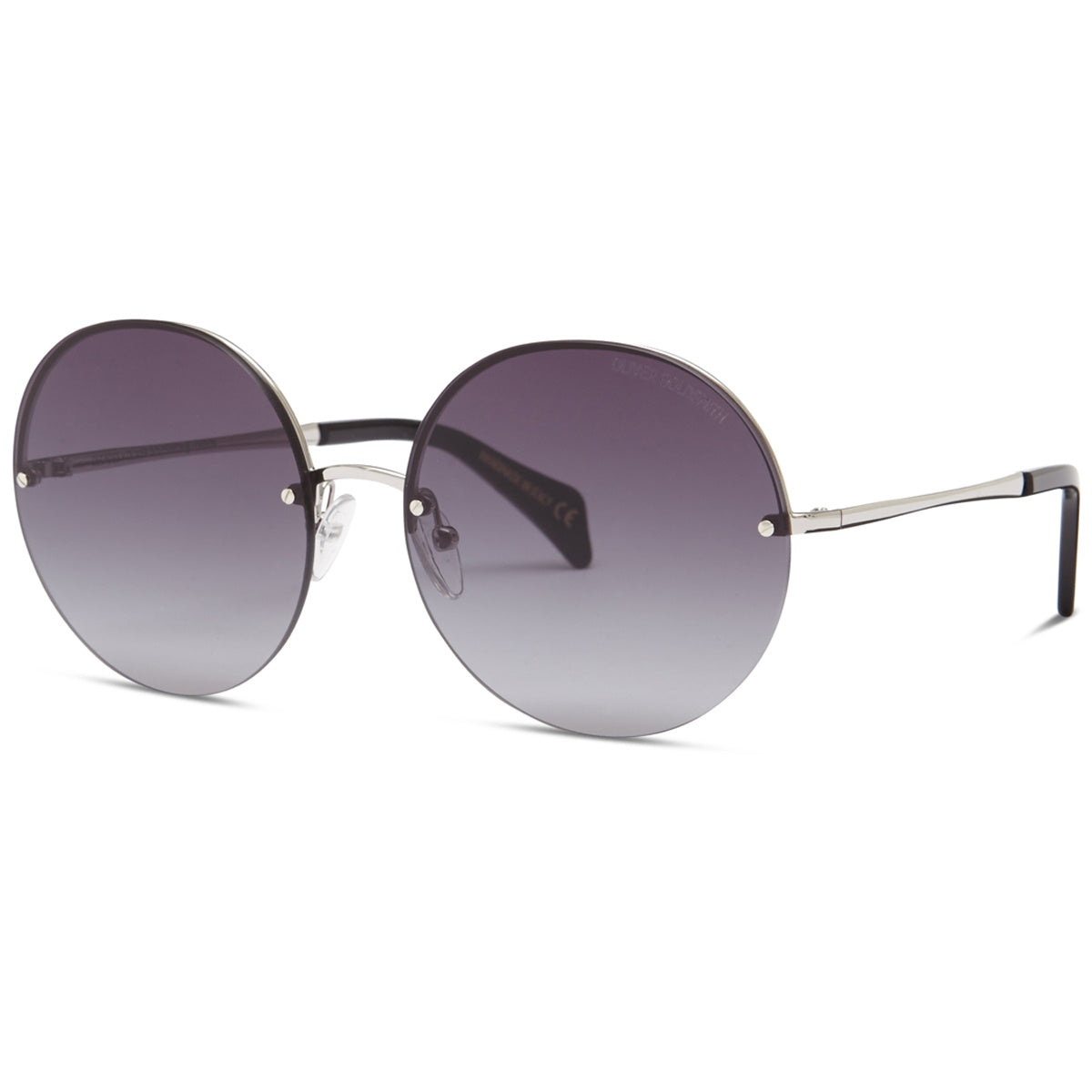 The 1970S 001 Sunglasses with Smoke (Armani Gold Silver) acetate frame