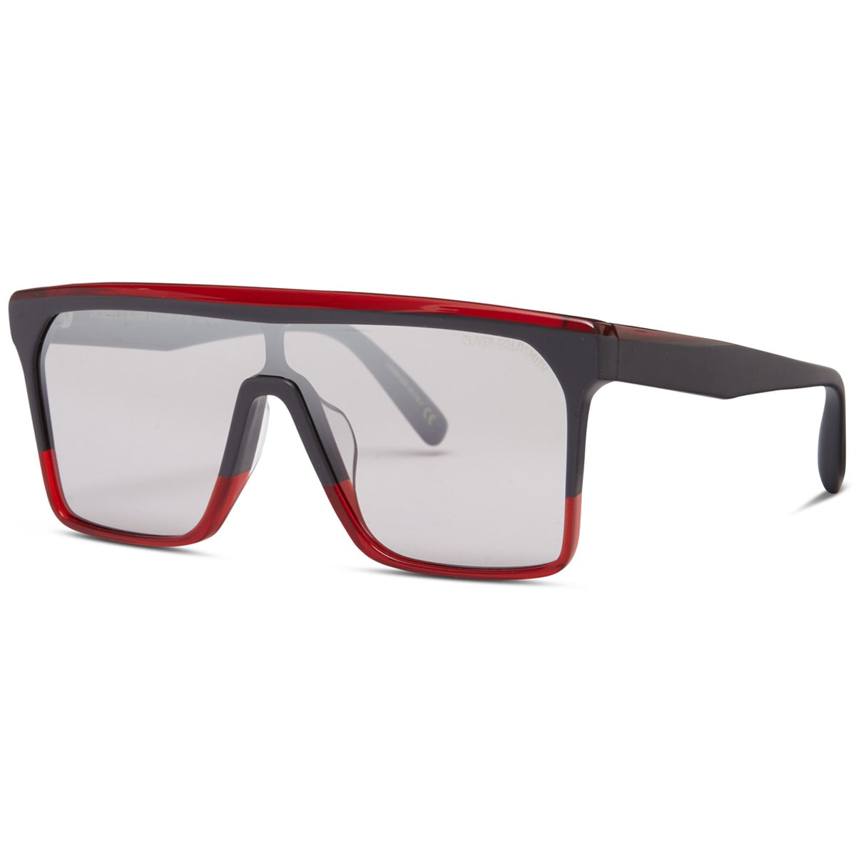 The 1990'S-001 Sunglasses with Slate + Coulis acetate frame