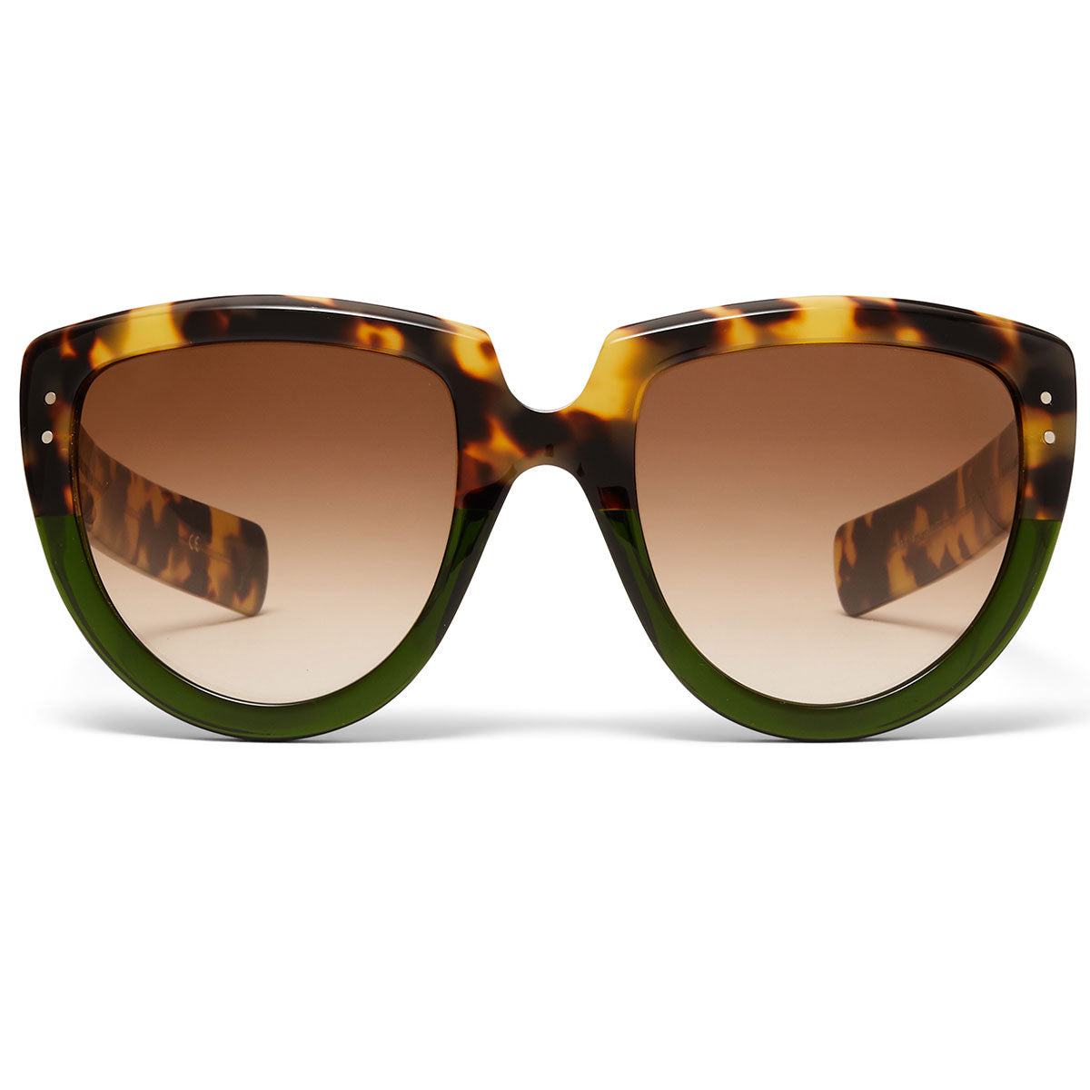 Y-Not Sunglasses with Leopard on Seafoam acetate frame