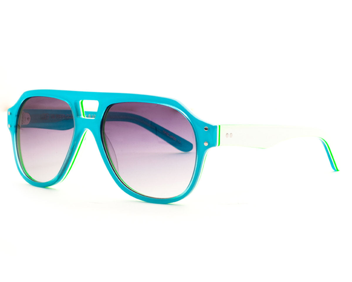 Glyn Kids Sunglasses with Aqua Fresh acetate frame