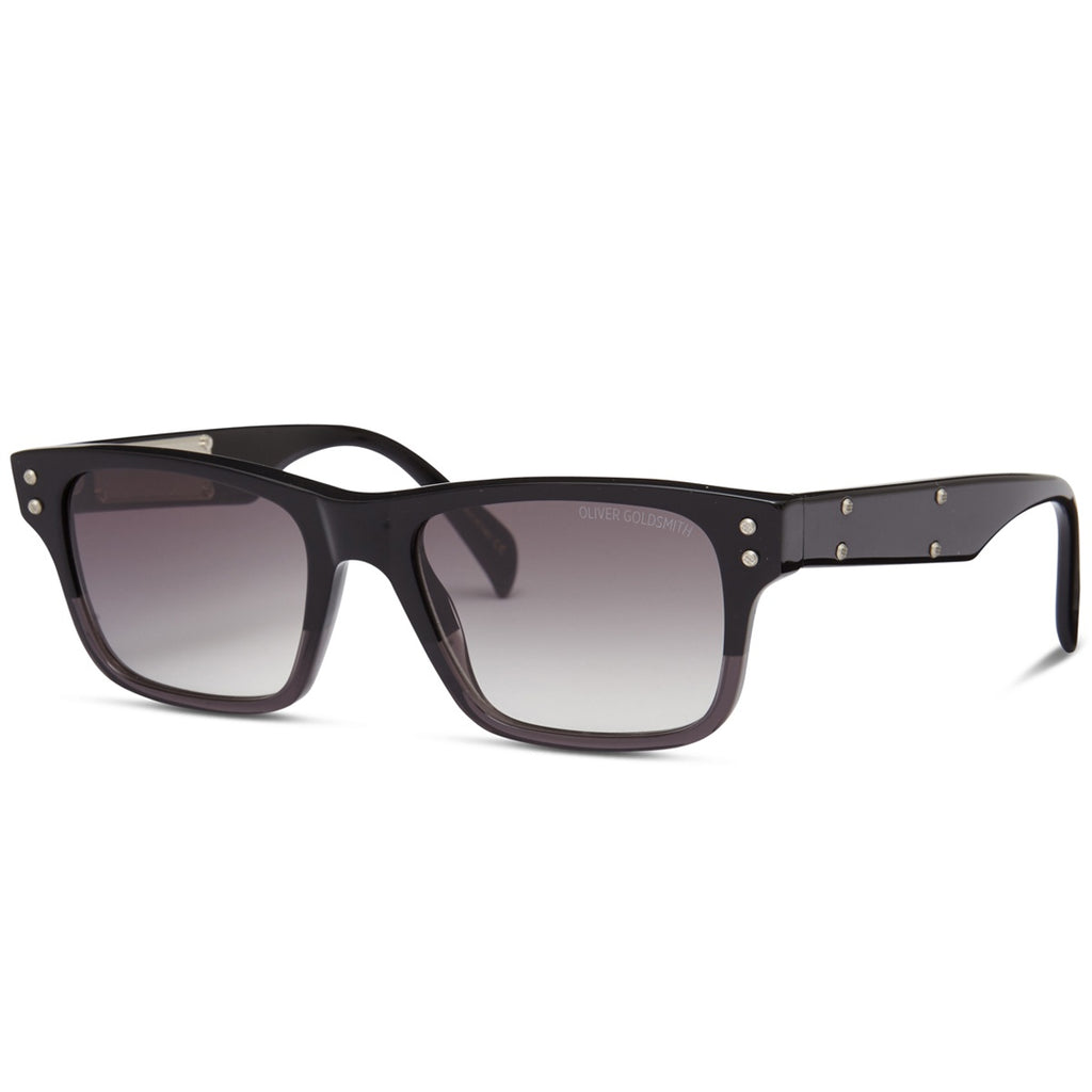 The 1980'S-001 Sunglasses with Back to Black acetate frame