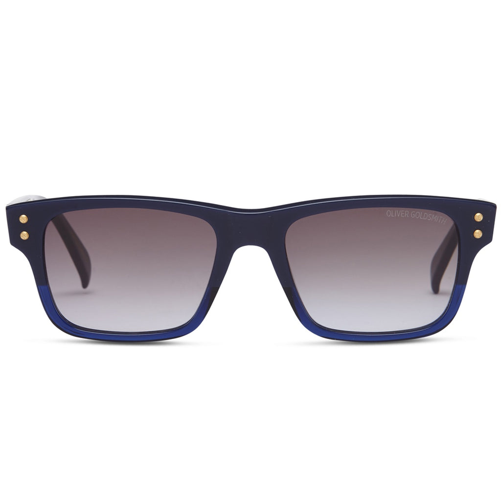 The 1980'S-001 Sunglasses with Matte Warship on Night Sea acetate frame