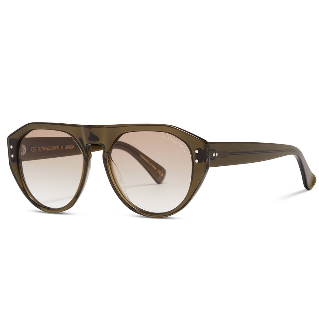 Gopas WS Sunglasses with Dark Olive acetate frame