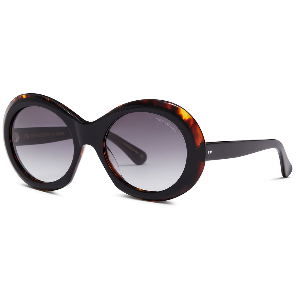 Audrey Sunglasses with  Black Amber acetate frame